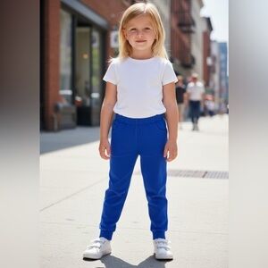 Hanna Andersson Girls Royal Blue leggings Jeggings Size 4 (100 cm)
